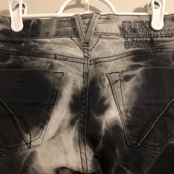 French Connection denim tie dye skinny jeans - Picture 4 of 11
